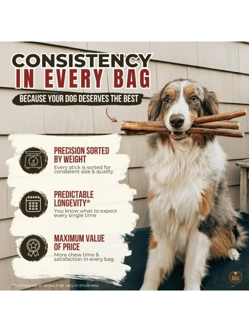 Premium Odor-Free Bully Sticks 12